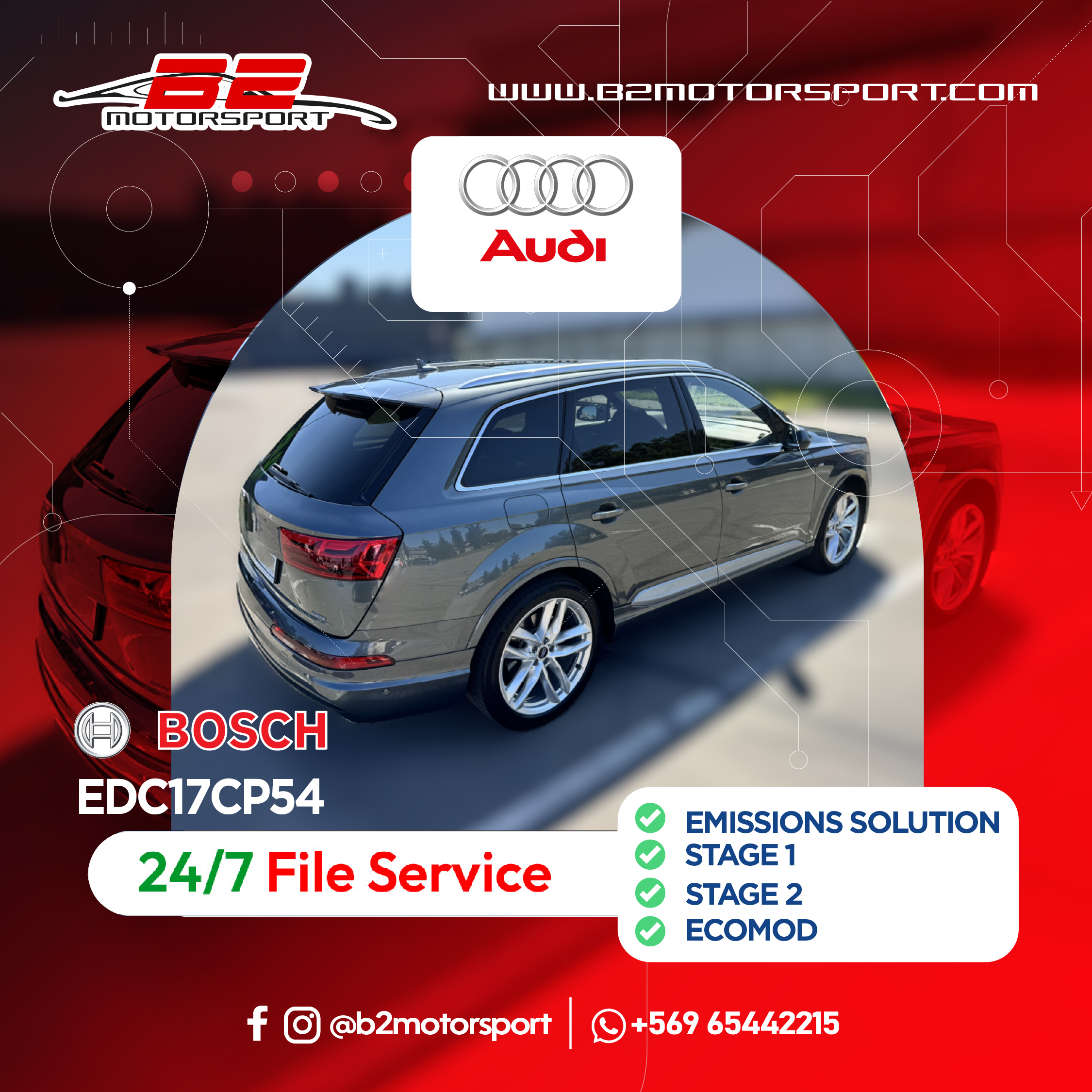 AUDI ALL VERSIONS BOSCH EDC17CP54 ✅ EMISSIONS SOLUTION ✅ STAGE 1 ✅ STAGE 2 ✅ ECOMOD&hellip;